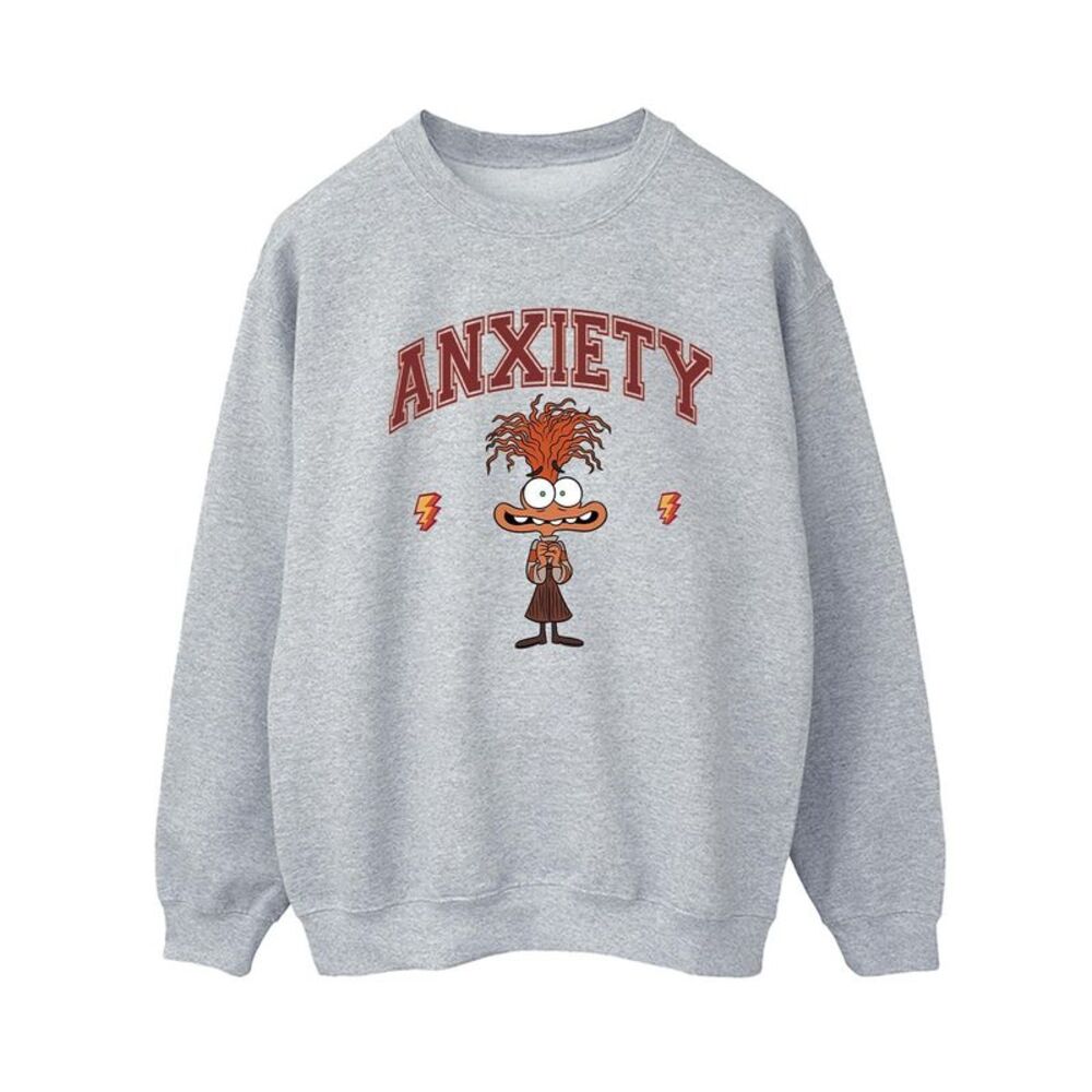 Inside Out 2 Womens/Ladies Anxiety Collegiate Sweatshirt / Sport Grey